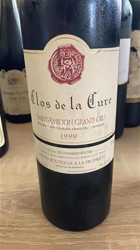 Bordeaux Saint-Émilion Grand Cru Grand Cru Clos de la Cure 1999
