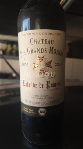 Bordeaux Lalande-de-Pomerol Château Des Grands Moines 2006