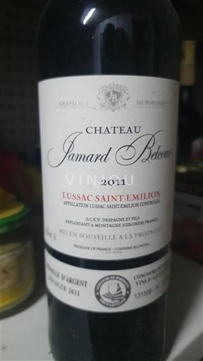 Bordeaux Lussac-saint-émilion Château Jamard Belcour 2011
