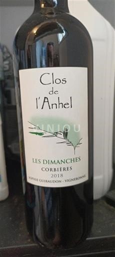 Languedoc Corbières Clos de l'Anhel Les Dimanches 2018