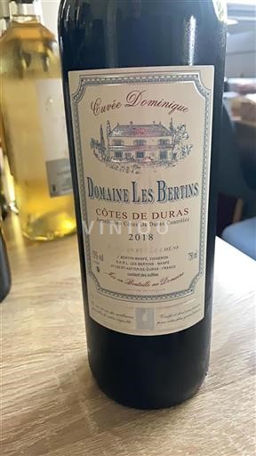 Sud-Ovest Côtes-de-duras Domaine Les Bertins Dominique 2018