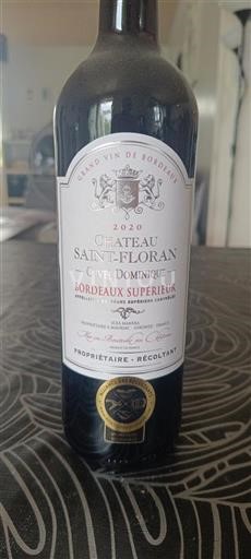 Bordeaux Bordeaux supérieur Château Saint-Floran Dominique 2020
