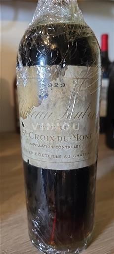 Bordeaux Sainte-Croix-Du-Mont Château Lousteauneuf 1929