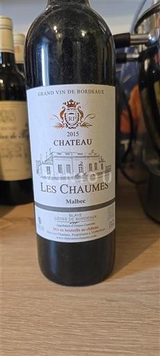 Bordeaux Blaye-Côtes-de-Bordeaux Château Les Chaumes 2015