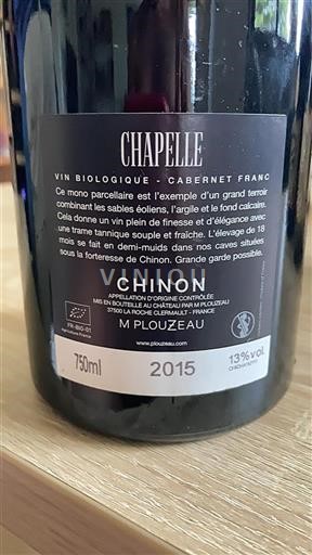 Loiren laakso Chinon M Plouzeau Chapelle 2015