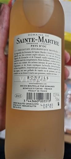Languedoc og Roussillon Pays d'Oc Domaine Sainte-Marthe 2023