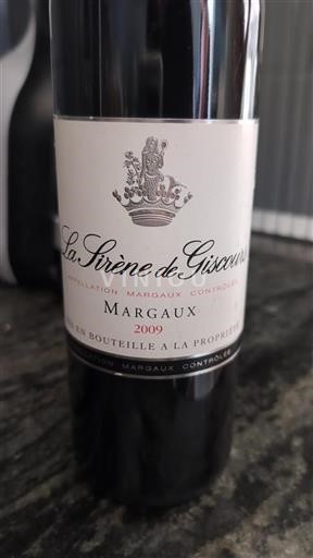 Bordeaux Margaux Giscours La Sirène de Giscours 2009