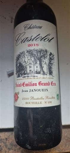 Bordeaux Saint-Émilion Grand Cru Grand Cru Château Castelot 2018
