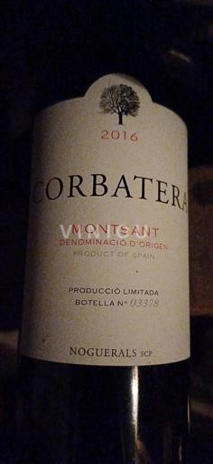 Catalogna Montsant Noguerals SCP Corbatera 2016