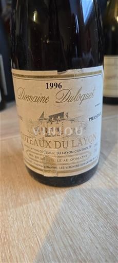 Vallée de la Loire Coteaux-du-layon Domaine Duloquet Prestige 1996