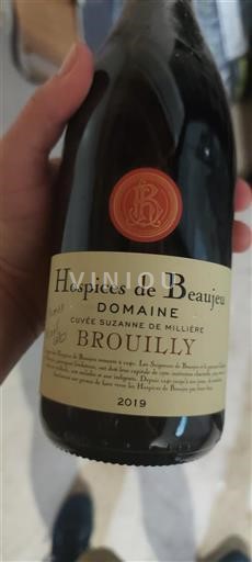 Beaujolais Brouilly Hospices de Beaujeu Suzanne de Millière 2019