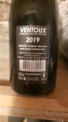 Údolí Rhôny Ventoux Domaine J&D 2019