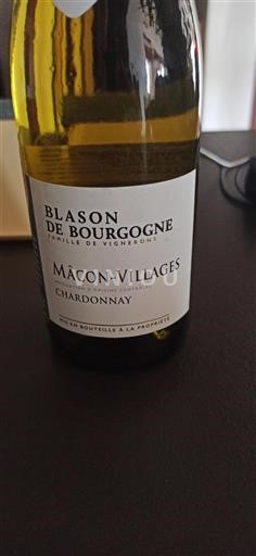 Vin Blanc sec Blason de Bourgogne 2023 France Bourgogne Mâcon et mâcon-villages