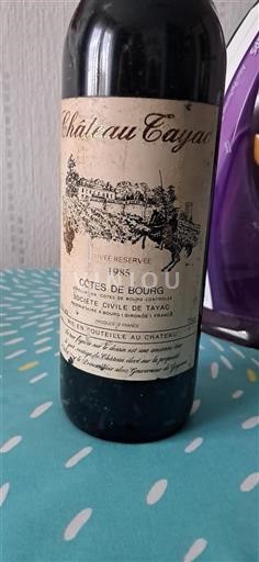 Bordeaux Côtes-de-Bourg Château Tayac Réserve 1985