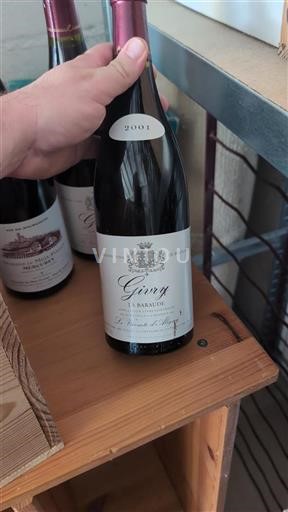 Burgundy Givry Le Vicomte Augey La Baraude 2001