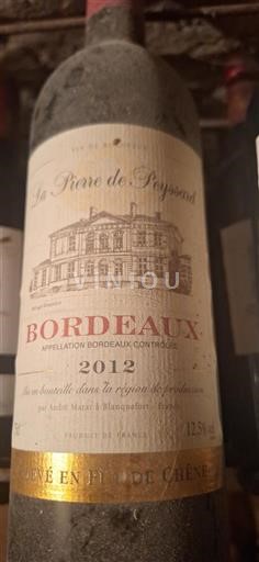 Bordeaux La Pierre de Peyssard 2012