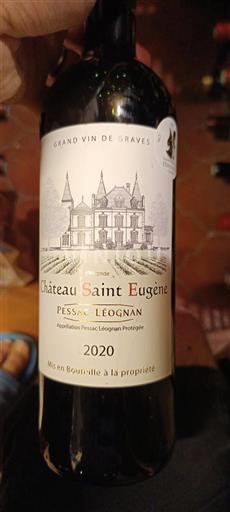 Bordeaux Pessac-Léognan Château Saint Eugène 2020