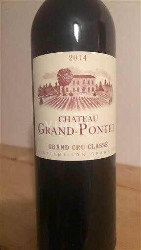 Bordeaux Saint-Émilion Grand Cru Grand Cru Château Grand-Pontet 2014