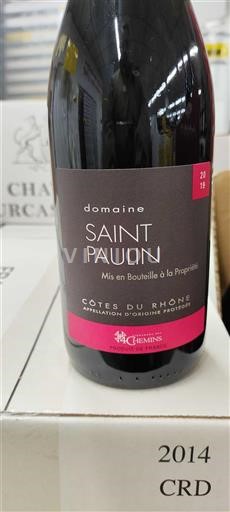 Vallée du Rhône Côtes-du-rhône Domaine Saint Paulin 2019