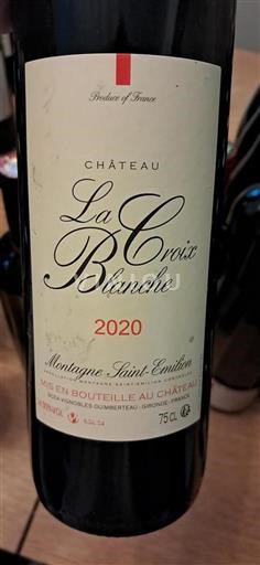 Bordeaux Montagne-Saint-Émilion Château La Croix Blanche 2020