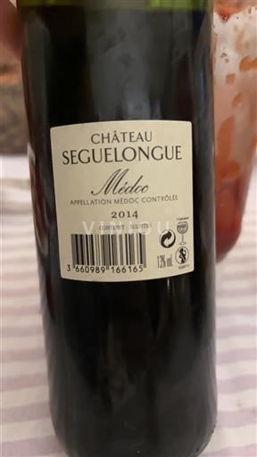 Bordeaux Médoc Château Seguelongue 2014