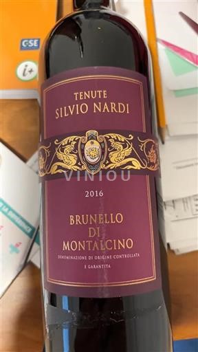 Toscane Brunello di Montalcino Tenute Silvio Nardi 2016