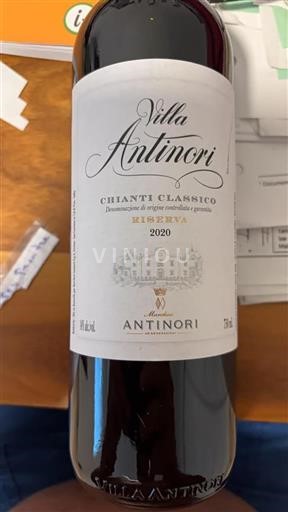 Vin Rouge sec Villa Antinori Riserva Marchesi Antinori 2020 Italie Toscane Chianti Classico DOCG