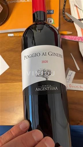 Tuscan Wines Bolgheri Tenuta Argentiera Poggio ai Ginepri 2020