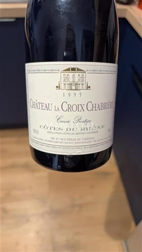 Rhône Valley Côtes-du-Rhône Château La Croix Chabrière Prestige 1995