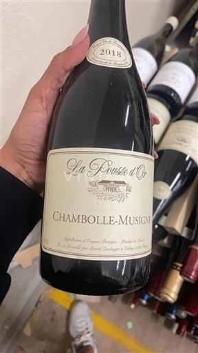 Bourgogne Chambolle-Musigny La Pousse Or 2018