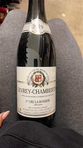 Burgundy Gevrey-Chambertin Premier Cru Harmand-Geoffroy 1er Cru La Bossière 2019