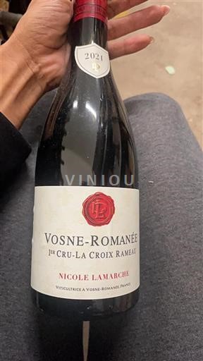 Vin Rouge sec La Croix Rameau Nicole Lamarche 2021 France Bourgogne Vosne-romanée Premier Cru