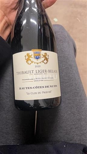 Borgogna Hautes Côtes de Nuits Thibault Liger-Belair Le Clos du Prieuré 2020