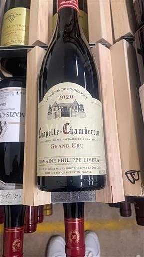 Burgundsko Chapelle-Chambertin Grand Cru Domaine Philippe Livera 2020
