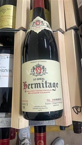 Vallée du Rhône Hermitage M. Sorrel Le Gréal 2018