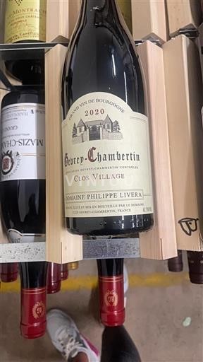 Bourgogne Gevrey-chambertin Domaine Philippe Livera Clos Village 2020