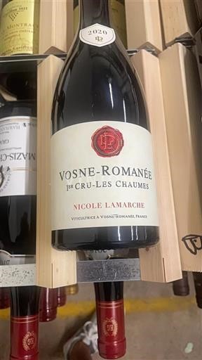Vin Rouge sec 1er Cru-Les Chaumes Nicole Lamarche 2020 France Bourgogne Vosne-romanée Premier Cru