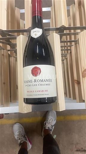 Vin Rouge sec Les Chaumes Nicole Lamarche 2022 France Bourgogne Vosne-romanée Premier Cru