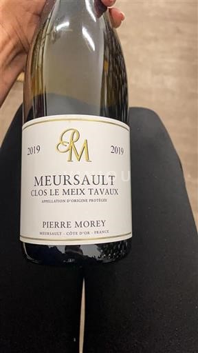 Bourgogne Meursault Pierre Morey Clos le Meix Tavaux 2019