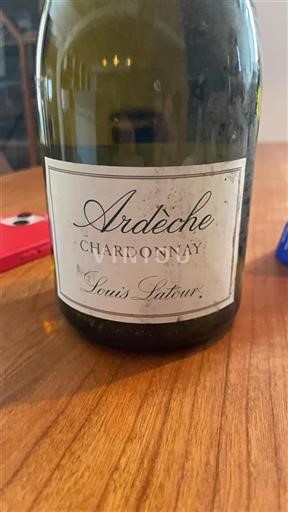 Vin Blanc sec Ardèche Chardonnay Louis Latour 2013 France Alpes et pays Rhodaniens Ardèche IGP