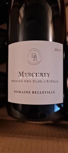 Bourgogne Mercurey Premier Cru Domaine Belleville Clos L'Evêque 2017