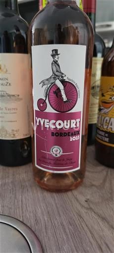 Vin Rosé sec Yvecourt 2023 France Bordeaux AOC