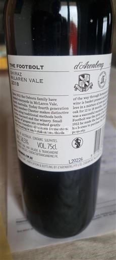 Australia Meridionale McLaren Vale Arenberg The Footbolt 2018