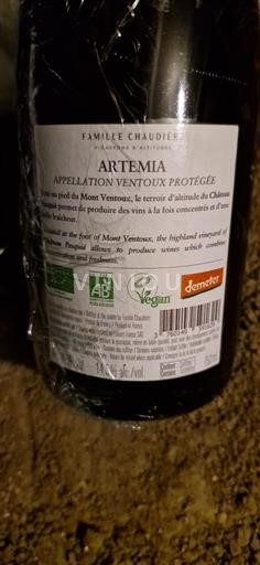 Rhône Valley Ventoux Famille Chaudière Artemia 2020