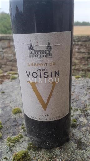 Bordeaux Saint-Émilion Grand Cru Grand Cru Jean Voisin L'Esprit de Jean Voisin 2016