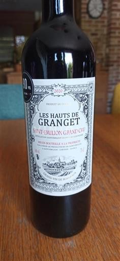 Bordeaux Saint-Émilion Grand Cru Les Hauts de Granget 2020