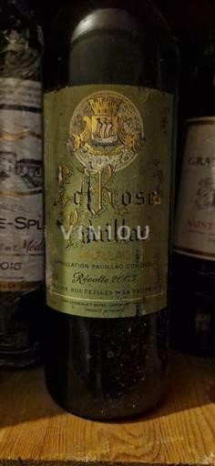 Bordeaux Pauillac Château Pédesclaux 2003