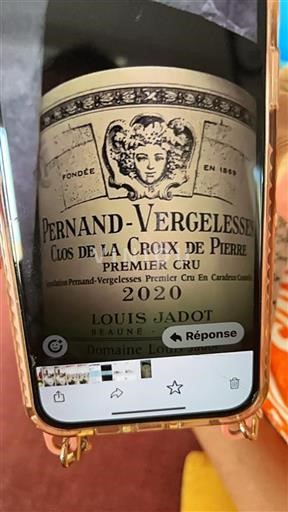 Bourgogne Pernand-vergelesses Premier Cru Louis Jadot Clos de la Croix de Pierre 2020