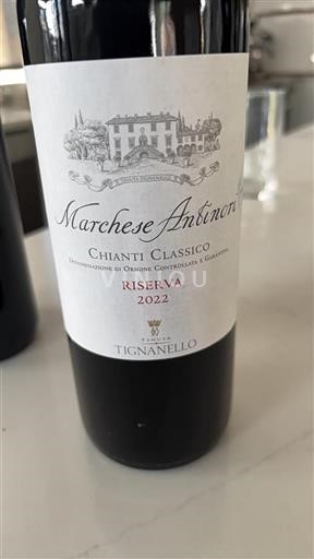 Toscane Chianti Classico Tenuta Tignanello Riserva Marchese Antinori 2022
