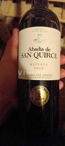 Castiglia e León Ribera del Duero Abadía de San Quirce Reserva 2016